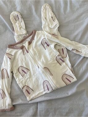 Kyte Baby Sunset Rainbow Zip Footie 6-12 months